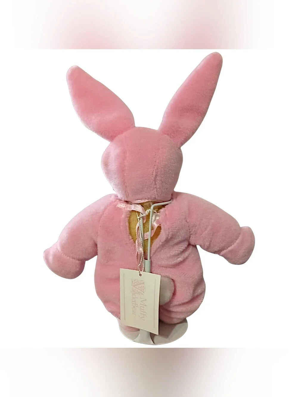 Vintage Muffy VanderBear With Easter Bunny Suit Pink Rabbit Costume Outfit NABCO
